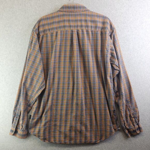 Patagonia Shirt Mens L Yellow Plaid Organic Cotton Flannel Pockets Outdoor Cabin - Picture 6 of 16
